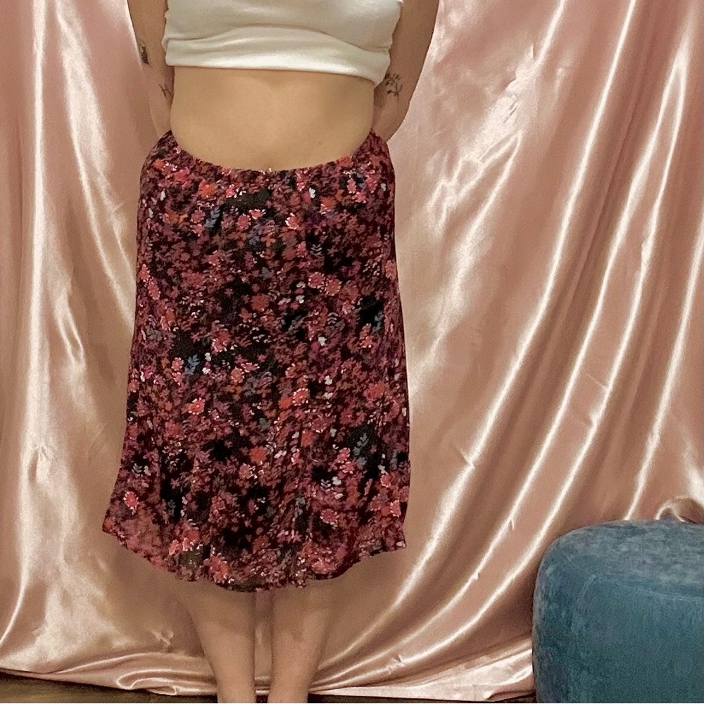 Floral Midi Skirt